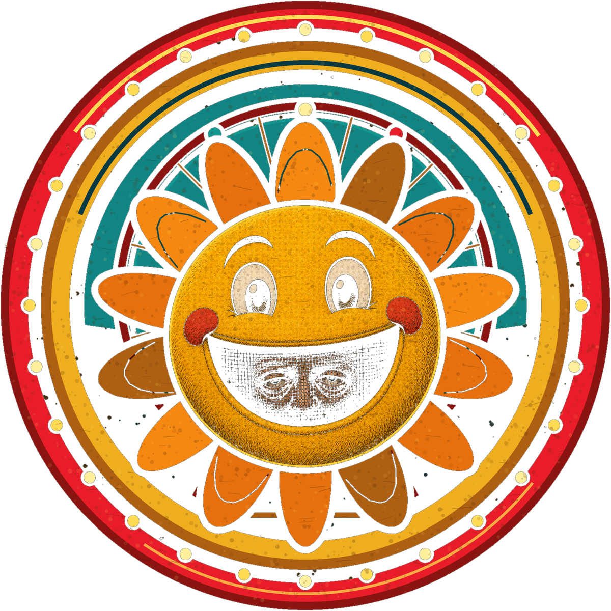 Catastrophe Cove badge mark — Sunny over a ferris wheel